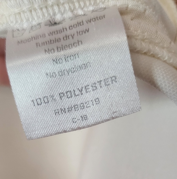 Cream Button-Up Jersey with Logo - Picture 5 of 5